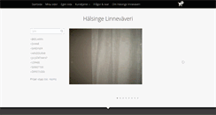 Desktop Screenshot of halsingelinnevaveri.se