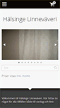 Mobile Screenshot of halsingelinnevaveri.se