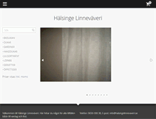 Tablet Screenshot of halsingelinnevaveri.se